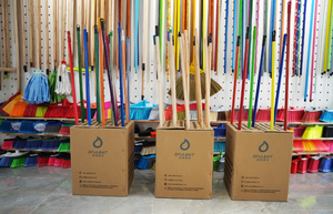 <span class=keywords><strong>Balai</strong></span> et serpillière en gros à prix d'usine, brosse à poils en plastique rouge avec manche en métal, <span class=keywords><strong>balai</strong></span> magique Escoba - Product Image 6