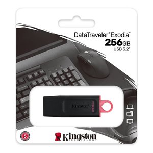 Chiavetta USB Tipo-A 256GB DATATRAVELER Exodia Negro y Rojo DTX - Product Image 2