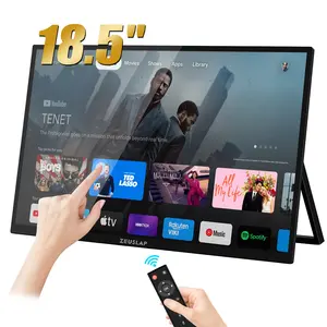 ZEUSLAP 18.5 "dokunmatik ekran IPTV akıllı IPS taşınabilir monitör dizüstü telefon için Mini PC dizüstü Xbox PS4 PS5 anahtarı