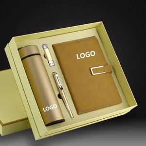 Cuaderno de Pu de alta calidad y bolígrafo para botella de agua, juego de regalo corporativo de negocios de lujo con logotipo personalizado/ - Product Image 3