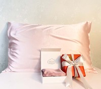 Ensemble de sommeil en soie taie d'oreiller soyeuse avec grand chouchou et masque pour les yeux pour les cheveux et la peau Kit de Routine de nuit en Satin essentiel