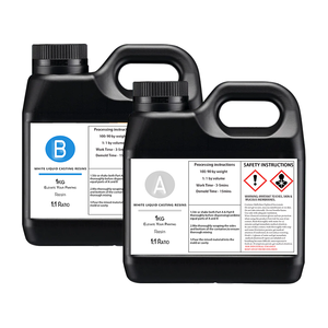 <span class=keywords><strong>Resina</strong></span> Poliuretanica per Colata 1A:1B 75D Liquida <span class=keywords><strong>Bianca</strong></span>, <span class=keywords><strong>Resina</strong></span> PU a Polimerizzazione Rapida per Modelli Prototipo e Oggetti per Effetti Speciali - Product Image 1