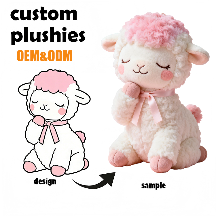 Pecora di peluche personalizzata