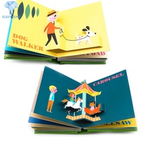 Libro de Colorear Personalizado para Niños, con Diseños Lindos, Impresión de Recuerdos de Bebés, Libro 3D Pop-up