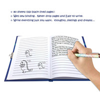 Diario para niños con cerradura para niños 160 páginas forradas Cuaderno secreto A5 para niños Diario para niños Regalos