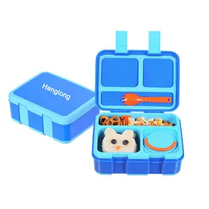 Bpa Gratis Plastic Snap N Stack Klik Te Gaan Bento Box Stapelbaar Carry-Alle Lunch Box Set Voor Kinderen school Bento Box