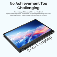 Laptop Bisnis 2-in-1 Layar Sentuh 15.6 Inci Prosesor AMD 3200U Dual Core 360 °   Hinge Backlit RJ45 Windows 11 Pro Bahasa Inggris Baru AS