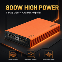 HiFi 4 Kanal Araç Ses Güç Amplifikatörü Kartı 4x100W Yüksek Güçlü Dijital Stereo Ses Modülü 12V Araç Hoparlörü Ev DIY OEM için