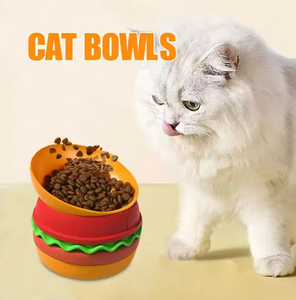 Chậm trung chuyển mèo bát thức ăn cho chó Bát 5-in-1 bánh hamburger thiết kế tương tác Mê Cung tấm điều trị Dispenser đồ chơi cho chống nghẹn - Product Image 2