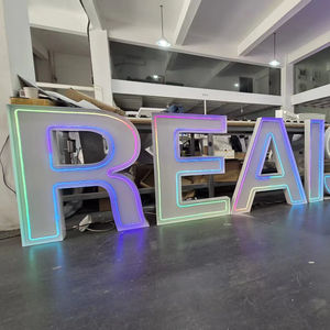 حروف معدنية عملاقة بإضاءة RGB لإضفاء أجواء أنيقة، ارتقِ بحفلات الزفاف أو الحفلات الخاصة بك مع لافتات إلكترونية جذابة - Product Image 5