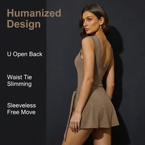 Vestido Deportivo Elástico en Cuatro Direcciones con Control de Abdomen, Transpirable, de Secado Rápido, Ecológico, Ajuste Ceñido, Ropa Deportiva para Yoga y Tenis - Product Image 5