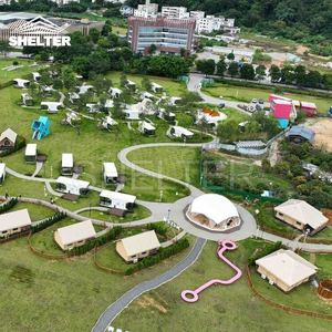 Lusso in alluminio impermeabile tela Safari tenda Lodge per campeggio <span class=keywords><strong>Glamping</strong></span> - Product Image 5