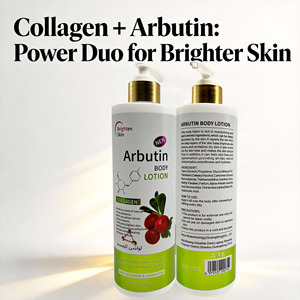 Loción Corporal para el Cuidado de la Piel con Alfa Arbutina, Alto Contenido de Colágeno, Vitamina E, <span class=keywords><strong>Ácido</strong></span> Hialurónico, Blanqueadora para Mujeres, Anti-Manchas Oscuras, Hidratante Natural - Product Image 4
