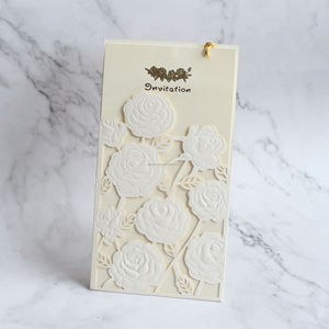 Ingrosso personalizzabile blu Navy bianco taglio Laser goffratura 3D busta tascabile cartoline per auguri <span class=keywords><strong>di</strong></span> <span class=keywords><strong>compleanno</strong></span> san valentino - Product Image 4