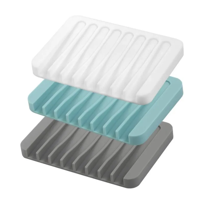 Porte-savon en silicone de qualité S-B211, économiseur de savon pour douche, salle de bain, cuisine, baignoire, éponges