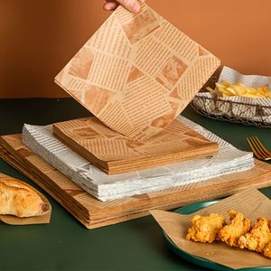 Papier d'emballage alimentaire anti-graisse enduit de PE, qualité alimentaire, pour sandwichs, poulet frit, frites et burgers, personnalisable, directement de l'usine - Product Image 1