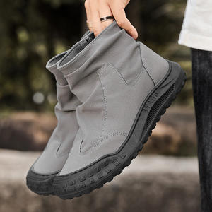 Zapatos de Trabajo Seguros para Hombre, con Cierre de Calcetín, Antideslizantes, Acolchados, Tejidos, Transpirables, Casuales y Versátiles, Venta al Por Mayor de Fábrica - Product Image 2