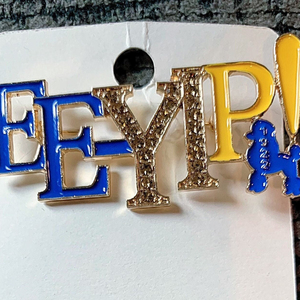 Broche en métal émaillé SIGMA GAMMA RHO Sorority Symbol EEYIP Poodle 1922, bracelet, broches en strass EE-YIP Chant, bijoux, cadeau - Product Image 2