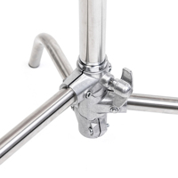 YITAI Professionnel – Support C-Stand en Acier Inoxydable de 3,3 m Robuste avec Bras Articulé pour Boîte à Lumière de Studio