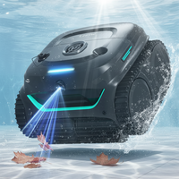 Robot Aspirateur de Piscine Machine de Nettoyage Automatique Aspiration Robotique de Sol de Piscine Alimenté par Batterie Rechargeable