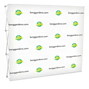 10 Feet Fabric Pop Up Banner Display For Trade Show