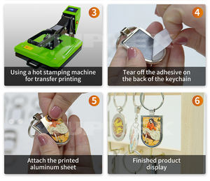 Sublimación Llavero Espacios en blanco Multifunción Key Chaine Cuero Llaveros Foto Sublimación Llaveros - Product Image 6