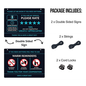 Accessori Five Star: Insegna Personalizzata per Condivisione Veicoli, Design Moderno Bifacciale, Etichetta Taxi in Alluminio e Plastica - Product Image 2