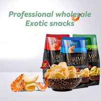 Groothandel Indonesische Cip Garnalen Chips Koolhydraten Kantoorsnacks 85G Aziatische Casual Voedselleverancier Voedsel
