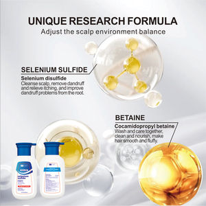 Shampoo Antiforfora 500ml con Olio <span class=keywords><strong>di</strong></span> Argan e <span class=keywords><strong>Solfuro</strong></span> <span class=keywords><strong>di</strong></span> <span class=keywords><strong>Selenio</strong></span> 5in1 Idratante Rimozione Olio Fragranza Leggera Pulizia Profonda del Cuoio Capelluto - Product Image 2