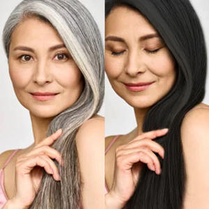 แชมพูย้อมผมแบบฟองครีมย้อมผมแบบกึ่งถาวรแชมพูย้อมผมจากพืชสมุนไพรธรรมชาติหลายสี - Product Image 2