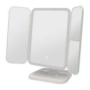 Miroir de maquillage pliable avec lumière LED personnalisée, grossissement 1X/2X/3X, miroir de maquillage rechargeable, miroir de vanité - Product Image 1