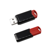 Flashdisk USB 2.0 3.0 Bahan ABS Geser Retractable, USB Flash Disk Logo Custom, U Disk Tipe Dorong Portabel Hadiah Promosi