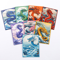 Pochettes pour cartes d'art classiques Montagnes et Mers, pochettes mates Penny pour la protection des cartes de jeu