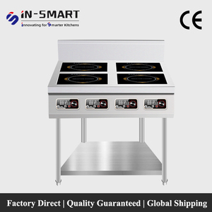 In-Smart uso commerciale In acciaio inox fornello elettrico a induzione a <span class=keywords><strong>4</strong></span> fuochi ampio ristorante piano cottura In stile Rack 220V 3500W - Product Image 1