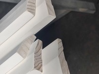 Molduras de rodapié de madera imprimada blanca china JLD