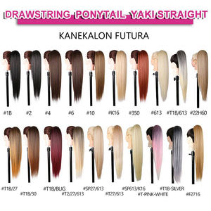 जूलियाना थोक 36 "28" पॉनी टेल लंबे जापानी फाइबर गर्मी प्रतिरोधी कर्ली एफ्रो एक्सटेंशन ड्रॉस्ट्रिंग पोनीटेल सिंथेटिक बालों - Product Image 3