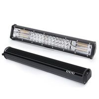 Barra de luz led de inundación impermeable, barra de luz de trabajo de 100000 lúmenes, color ámbar y blanco dual