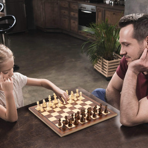 Giải đấu cờ vua chuyên nghiệp trò chơi lớn với quy tắc cờ vua bàn cờ bằng gỗ - Product Image 6