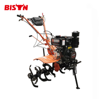 Micro-cultivateur agricole multifonctionnel BISON (CHINE) pour la culture des pommes de terre, machine à motoculteur rotatif pour les exploitations familiales