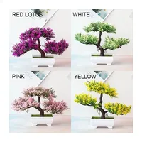 Nouvelles plantes artificielles, pin bonsai, petit arbre en pot, fausses fleurs, ornements en pot pour la décoration de la maison, décoration de jardin d'hôtel