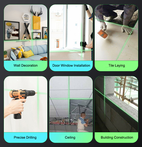 Luz infrarroja verde y roja de alta precisión, miniláser portátil de 2 líneas, autonivelante, 360, multifunción, bricolaje, USB - Product Image 6