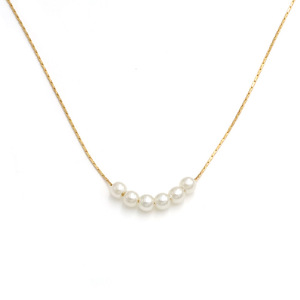 Pearl Necklace 18k Titanium Steel Clavicle Chain AAA Grade Pearl Jewelry For Women Everyday Wear - Product Image 5
