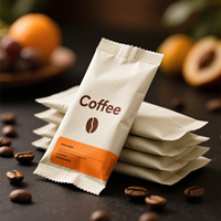 Vente en gros Mini paquet Petit bâton d'emballage de café Sacs d'emballage de café individuels Sachet Thé Poudre Sacs d'emballage
