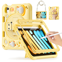 Étui de tablette antichoc pour enfants pour iPad Mini 2 3 4 5 6 7 2024 8,3 pouces, housse de protection complète pour enfants avec support