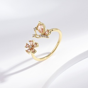 custom plata 925 sterling Silver zircon flower summer <b>ring</b> Marquise Cut Pave Setting <b>cheap</b> gold plated multi color women <b>rings</b> - Product Image 2