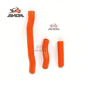 SNOR meilleure vente tuyaux de radiateur de moto pour KTM SXF450 13-15 Dirt Bike Orange Silicone tuyau d'eau - Product Image 2