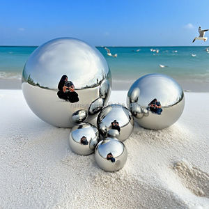 Juego de 5 Bolas de Acero Inoxidable para Decoración, Espejo Hueco Pulido, para Uso en Interiores y Exteriores, Hogar y Jardín - Product Image 5