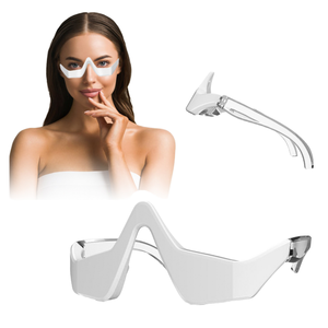 Lunettes de thérapie microcourante sans fil portables pour le soin des yeux, anti-rides, équipement de massage oculaire à lumière rouge, recharge USB, anti-âge - Product Image 1
