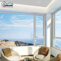 Ventana Abatible de Diseño Moderno, de Alto Rendimiento, con Rotura de Puente Térmico, Perfil de Aluminio, Doble Acristalamiento, Eficiente Energéticamente, para Viviendas