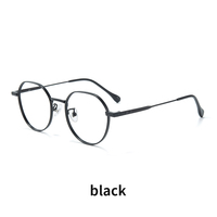 VisualMate Lunettes de lecture vintage en titane pur avec logo personnalisable de style populaire populaire avec monture optique circulaire à la mode
